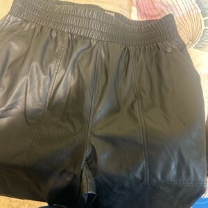 CALIA Leather Joggers